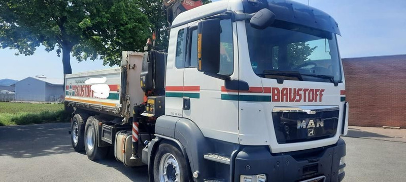 MAN TGS 26.400 Kipper Mit Kran/Funk - Camião de caixa aberta/ Plataforma, Camião grua: foto 2 MAN TGS 26.400 Kipper Mit Kran/Funk - Camião de caixa aberta/ Plataforma, Camião grua: foto 2