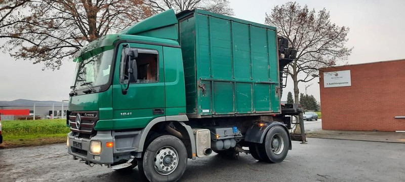 Mercedes-Benz 1841K 4x2 Actros Kipper mit Kran+Greifer - Camião basculante, Camião grua: foto 1 Mercedes-Benz 1841K 4x2 Actros Kipper mit Kran+Greifer - Camião basculante, Camião grua: foto 1