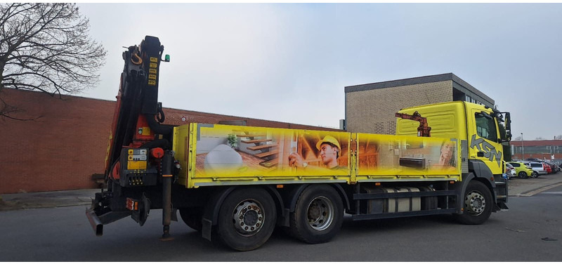 Mercedes-Benz 2636 Axor 3-Achser 6x2 mit Kran PK14002+Funk - Camião de caixa aberta/ Plataforma, Camião grua: foto 4 Mercedes-Benz 2636 Axor 3-Achser 6x2 mit Kran PK14002+Funk - Camião de caixa aberta/ Plataforma, Camião grua: foto 4