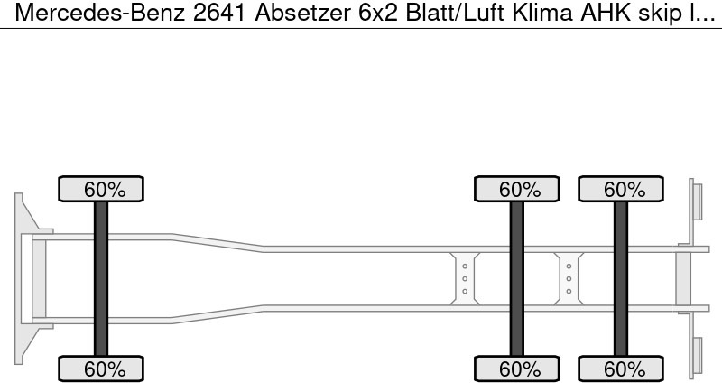 Mercedes-Benz 2641 Absetzer 6x2 Blatt/Luft Klima AHK - Camião multibenne: foto 5 Mercedes-Benz 2641 Absetzer 6x2 Blatt/Luft Klima AHK - Camião multibenne: foto 5
