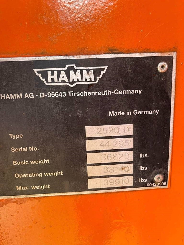 Compactador Hamm 2520 D: foto 19