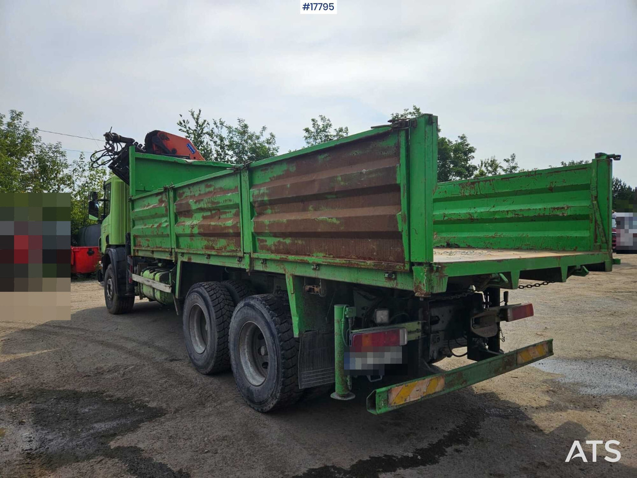 Camião de caixa aberta/ Plataforma, Camião grua 2007 Scania P 340: foto 8