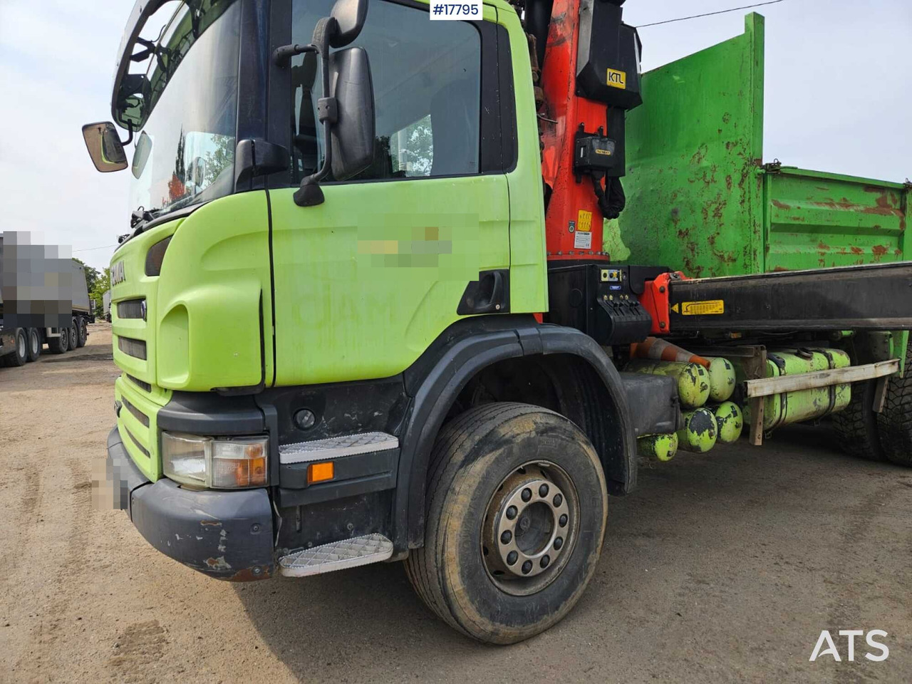 2007 Scania P 340 - Camião de caixa aberta/ Plataforma, Camião grua: foto 3 2007 Scania P 340 - Camião de caixa aberta/ Plataforma, Camião grua: foto 3