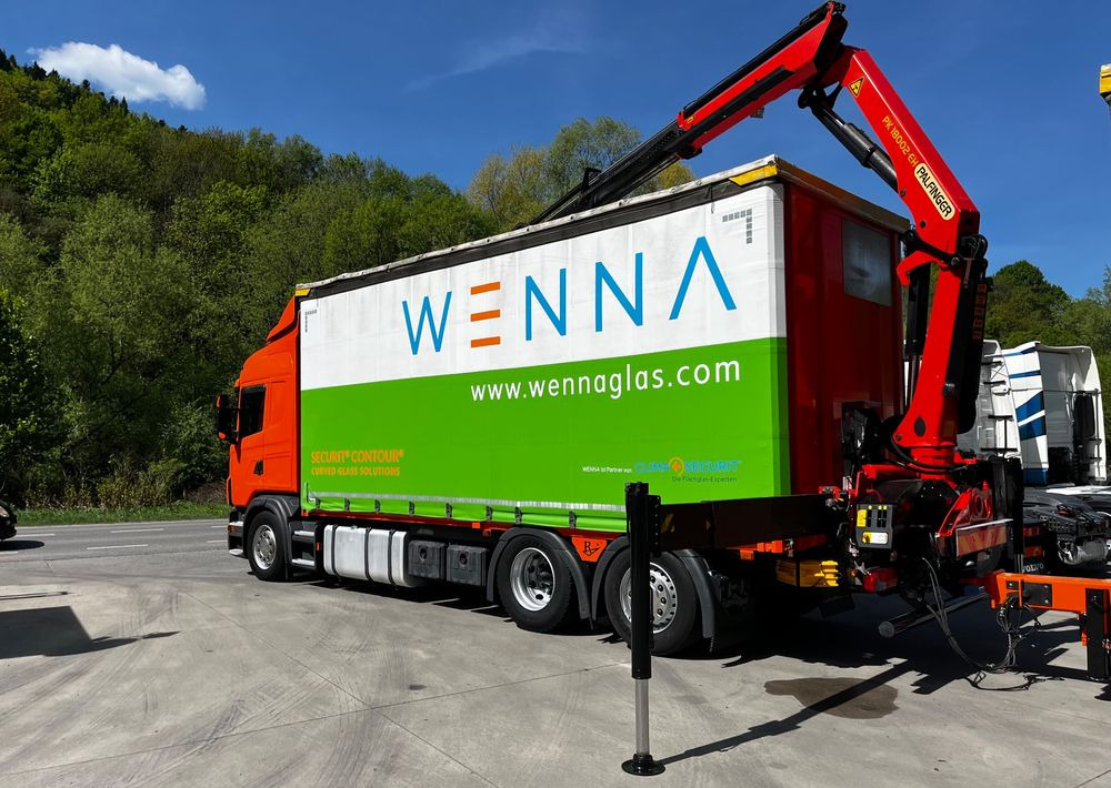 Scania G420 // Tandem // HDS Palfinger 18002 EH // Przyczepa // Oś skrętna podnoszona // Video !!! - Camião de lona, Reboque de lona: foto 5 Scania G420 // Tandem // HDS Palfinger 18002 EH // Przyczepa // Oś skrętna podnoszona // Video !!! - Camião de lona, Reboque de lona: foto 5