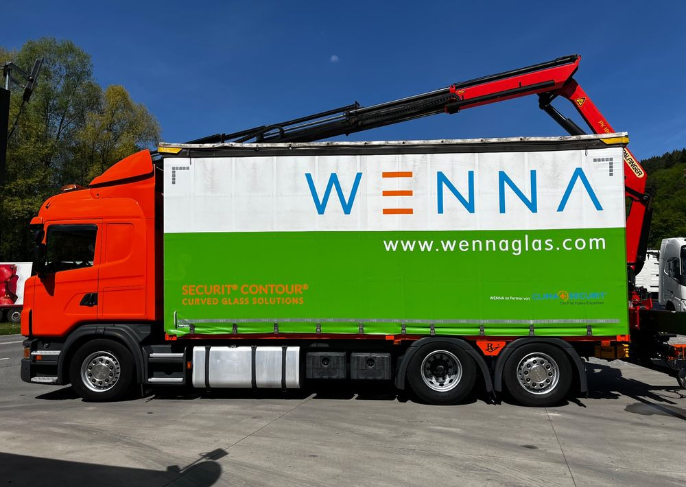 Scania G420 // Tandem // HDS Palfinger 18002 EH // Przyczepa // Oś skrętna podnoszona // Video !!! - Camião de lona, Reboque de lona: foto 3 Scania G420 // Tandem // HDS Palfinger 18002 EH // Przyczepa // Oś skrętna podnoszona // Video !!! - Camião de lona, Reboque de lona: foto 3
