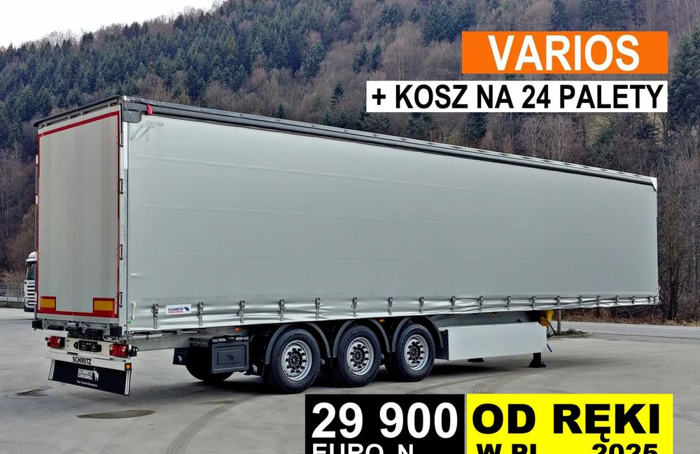 Schmitz Cargobull VARIOS + 24 PAL KOSZ - Semi-reboque de lona: foto 1 Schmitz Cargobull VARIOS + 24 PAL KOSZ - Semi-reboque de lona: foto 1