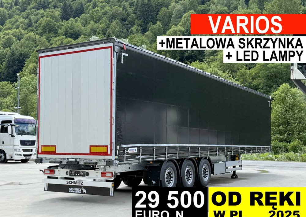 Schmitz Cargobull VARIOS + SKRZYNKA - Semi-reboque de lona: foto 1 Schmitz Cargobull VARIOS + SKRZYNKA - Semi-reboque de lona: foto 1