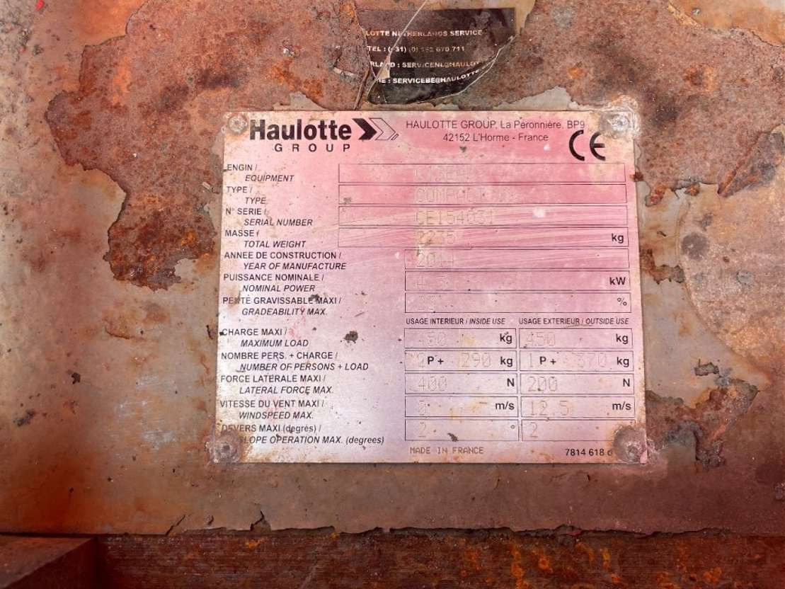 Haulotte Compact 10 - Plataforma de Tijera/ Plataforma de tesoura: foto 5 Haulotte Compact 10 - Plataforma de Tijera/ Plataforma de tesoura: foto 5