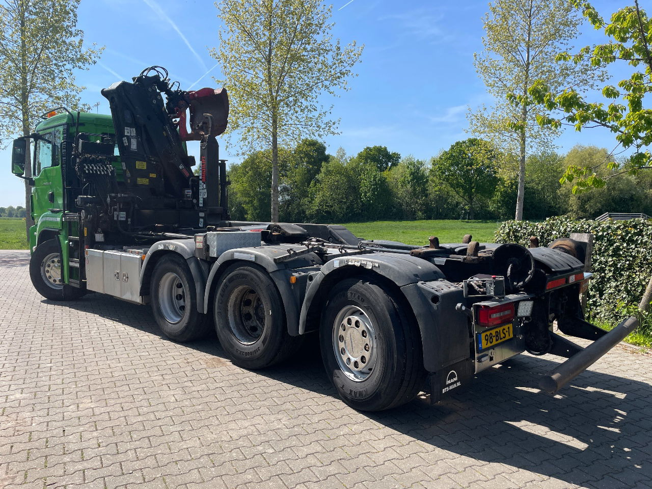 MAN TGS 35.420 met hiab 19tm Z kraan en 26t haakarm, bouwjaar 2018 - Camião transportador de contêineres/ Caixa móvel, Camião grua: foto 2 MAN TGS 35.420 met hiab 19tm Z kraan en 26t haakarm, bouwjaar 2018 - Camião transportador de contêineres/ Caixa móvel, Camião grua: foto 2