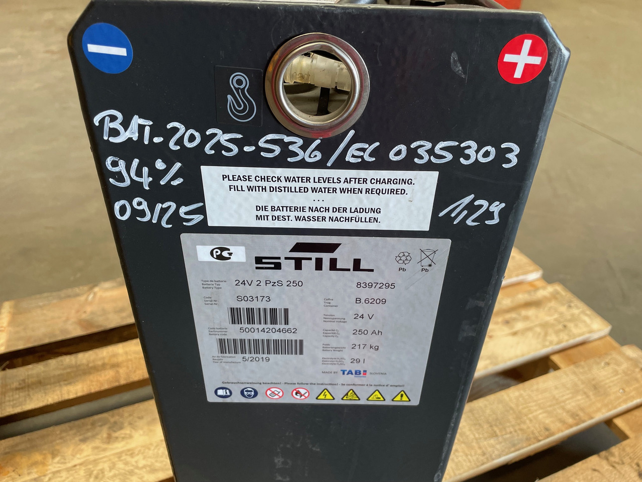 24 Volt I 2PzS 250 - Bateria automotiva por Equipamento de movimentação: foto 5 24 Volt I 2PzS 250 - Bateria automotiva por Equipamento de movimentação: foto 5