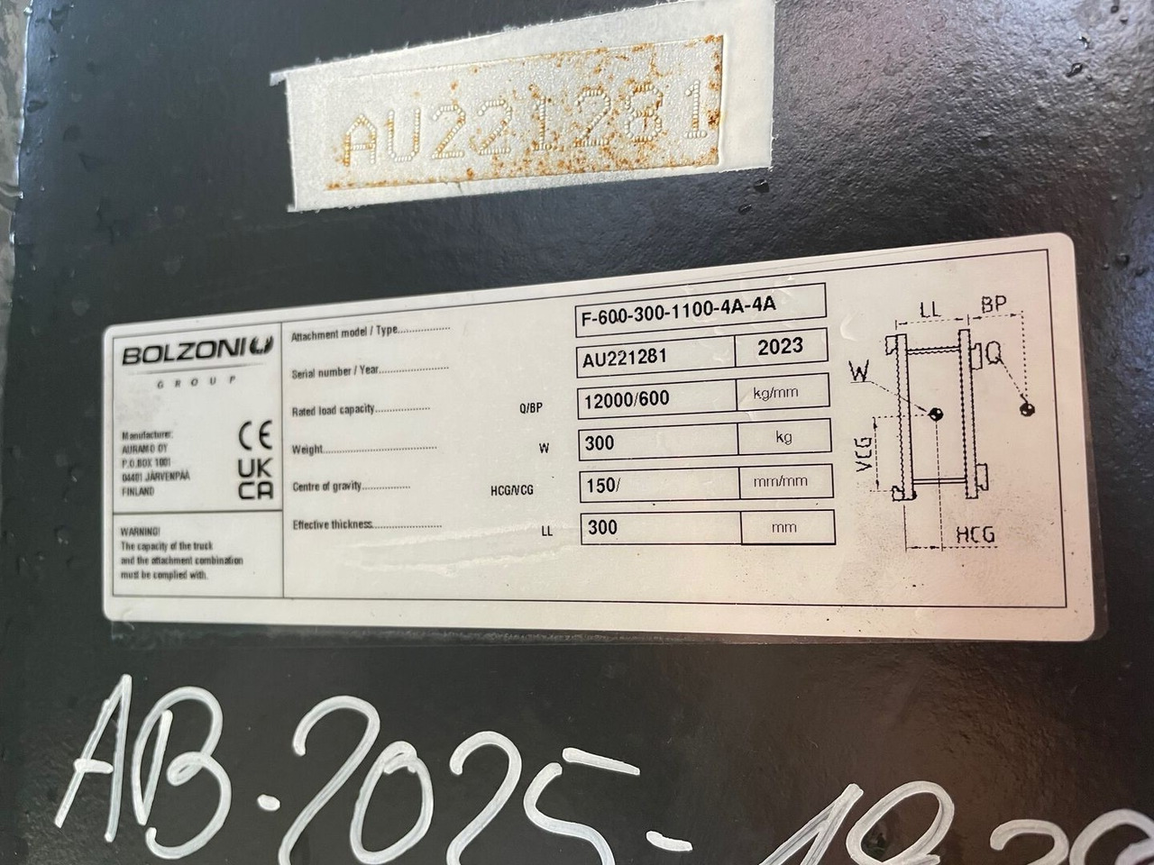 Bolzoni F-600-300-1100-41-KA - Equipamento por Empilhadeira: foto 5 Bolzoni F-600-300-1100-41-KA - Equipamento por Empilhadeira: foto 5