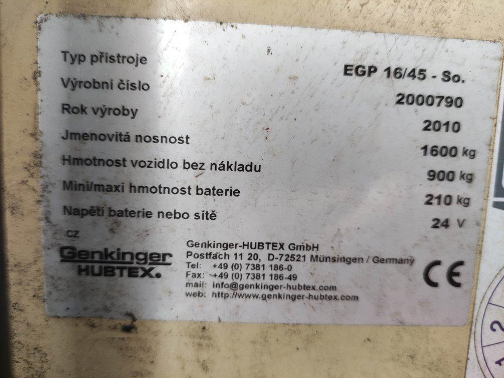 Hubtex EGP16/45-So - Stacker: foto 5 Hubtex EGP16/45-So - Stacker: foto 5