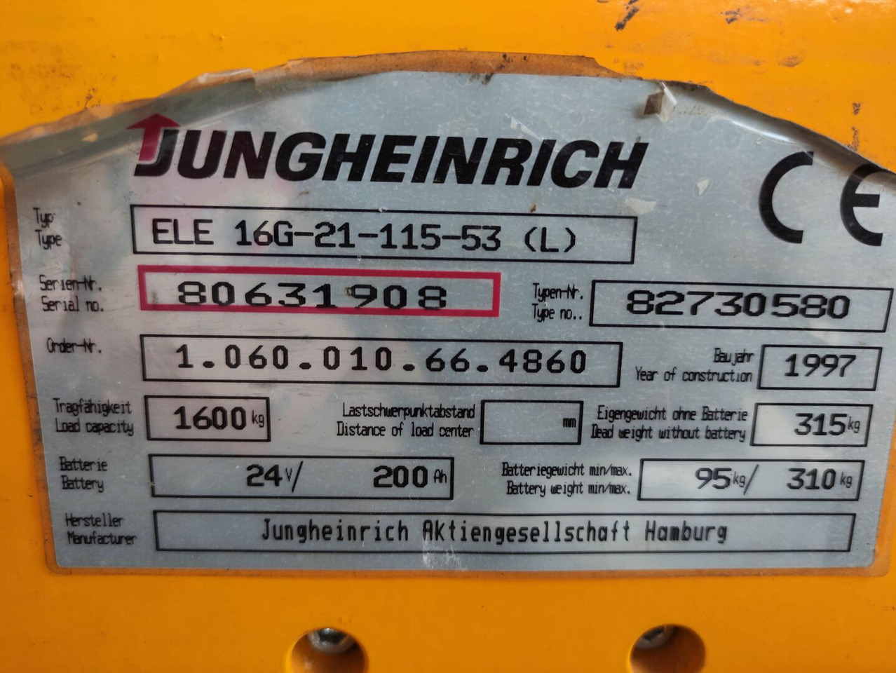 Jungheinrich ELE16G - Porta-palete: foto 5 Jungheinrich ELE16G - Porta-palete: foto 5