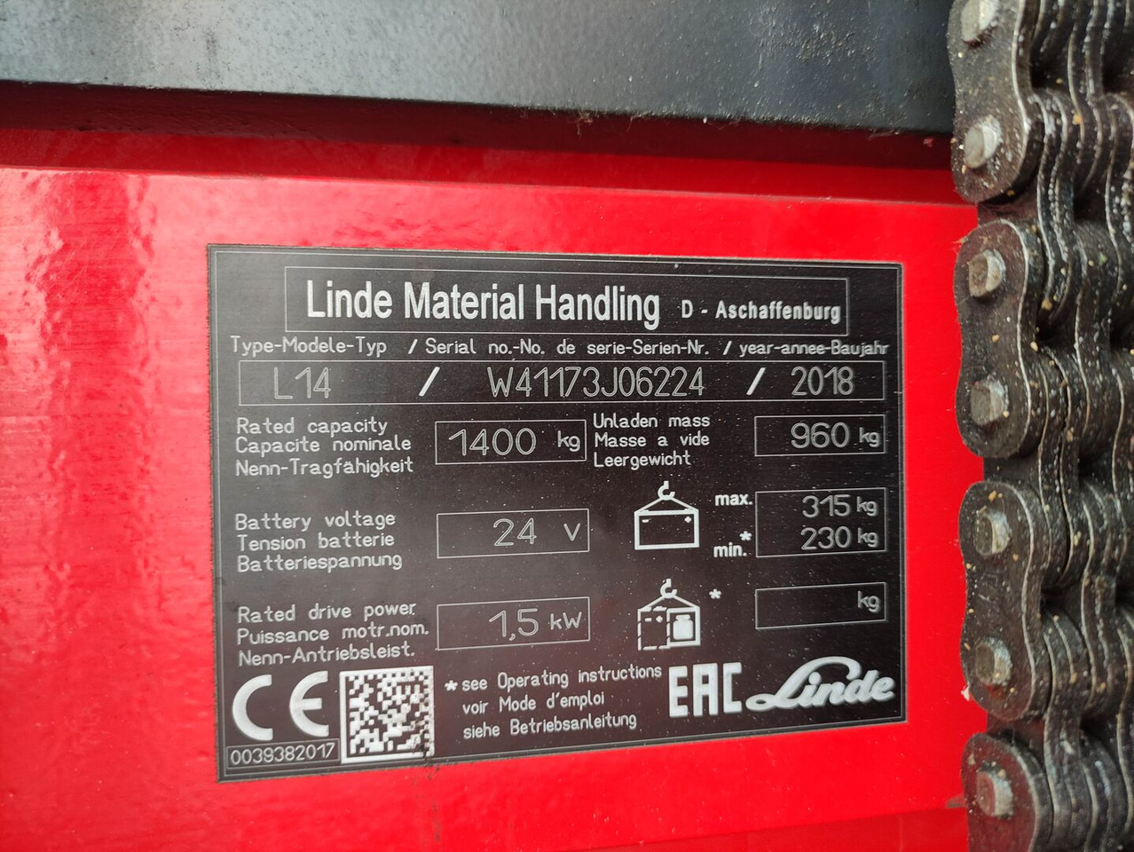 Linde L14i-1173 - Stacker: foto 5 Linde L14i-1173 - Stacker: foto 5