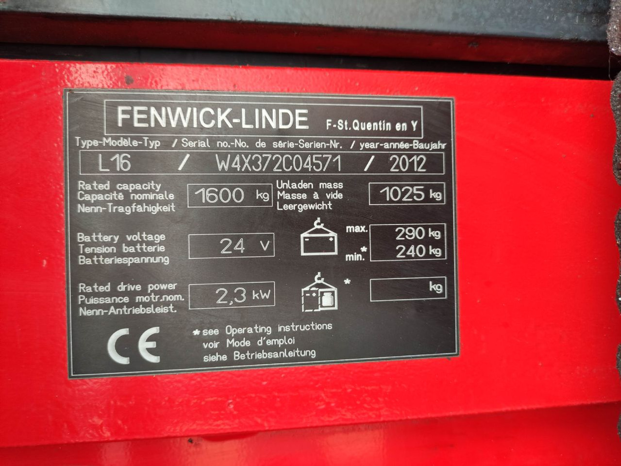 Linde L16-372 (LACK NEU) - Stacker: foto 5 Linde L16-372 (LACK NEU) - Stacker: foto 5