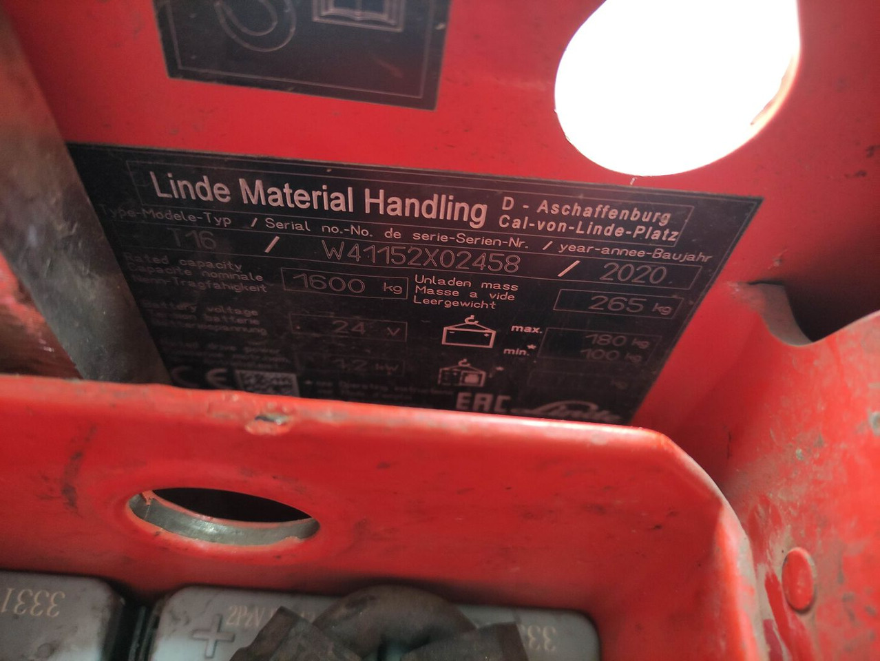 Linde T16-1152 - Porta-palete: foto 5 Linde T16-1152 - Porta-palete: foto 5