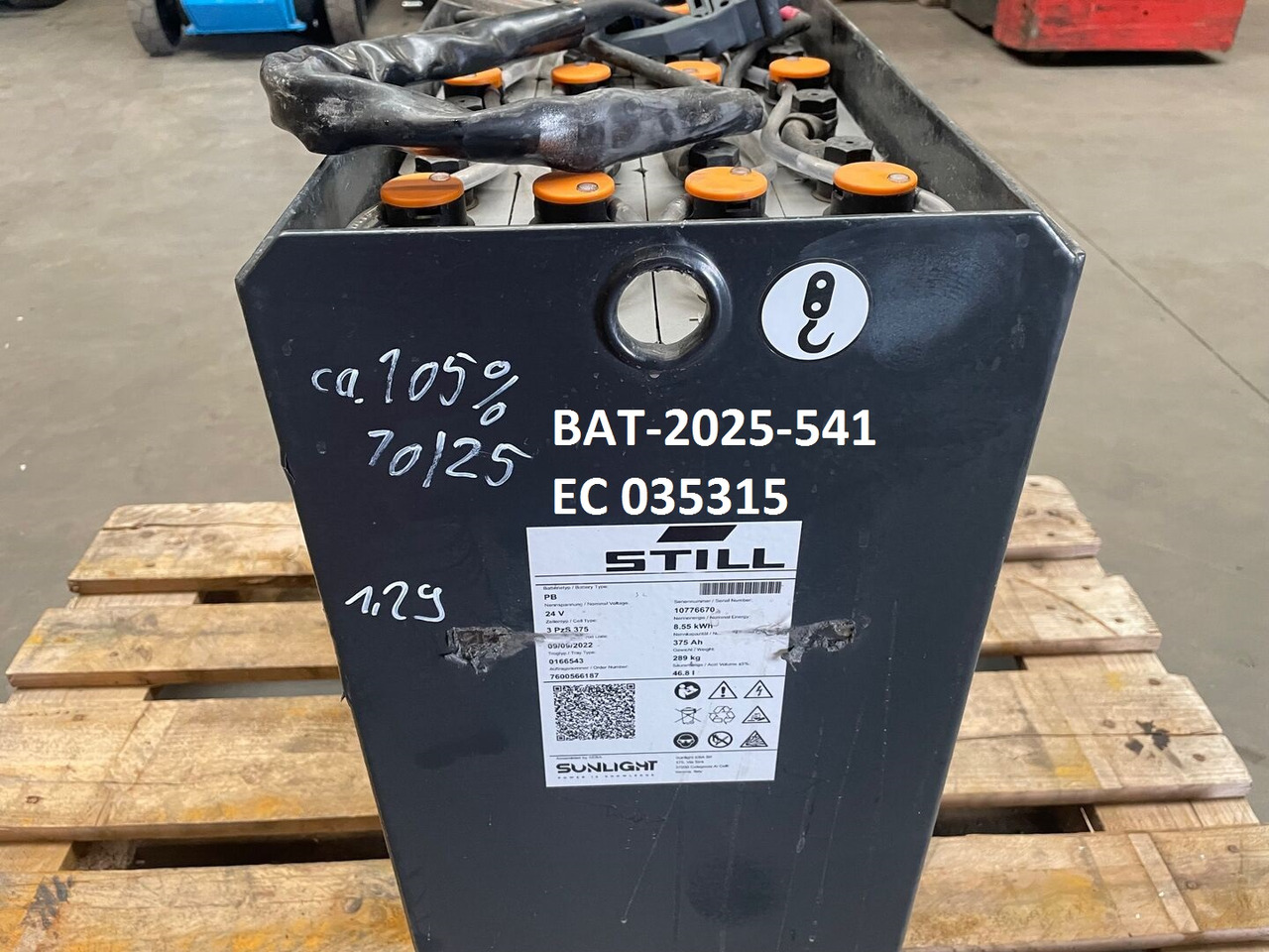 Sunlight I 24 Volt I 3 PzS 375 - Bateria automotiva por Equipamento de movimentação: foto 5 Sunlight I 24 Volt I 3 PzS 375 - Bateria automotiva por Equipamento de movimentação: foto 5