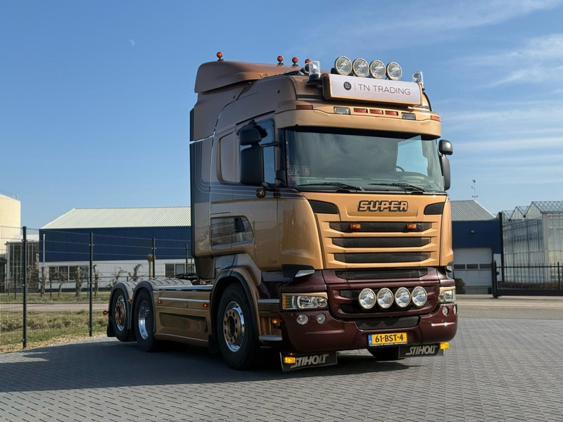 Scania R730 V8 V8, SHOWTRUCK VOLLUCHT, RETARDER, HYDRAULIEK, BOOGIE, ALU WIELEN, LEER. - Tractor: foto 2 Scania R730 V8 V8, SHOWTRUCK VOLLUCHT, RETARDER, HYDRAULIEK, BOOGIE, ALU WIELEN, LEER. - Tractor: foto 2