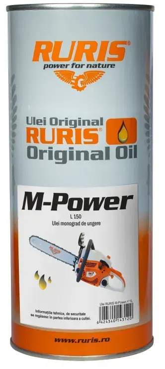 Olej łańcuchowy RURIS M-POWER 1l - Óleo lubrificante/ Produto para o cuidado automovel: foto 1 Olej łańcuchowy RURIS M-POWER 1l - Óleo lubrificante/ Produto para o cuidado automovel: foto 1