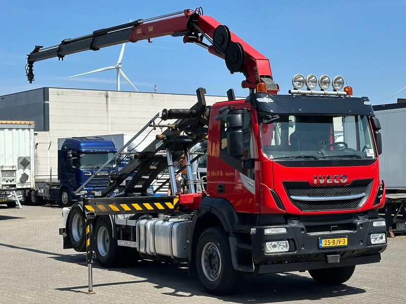 Iveco Stralis 400 6x2 HMF 1720 K3 Kraan Met 24T HTS Kabel Systeem / Rotator / Euro 6 - Camião com sistema de cabo, Camião grua: foto 3 Iveco Stralis 400 6x2 HMF 1720 K3 Kraan Met 24T HTS Kabel Systeem / Rotator / Euro 6 - Camião com sistema de cabo, Camião grua: foto 3