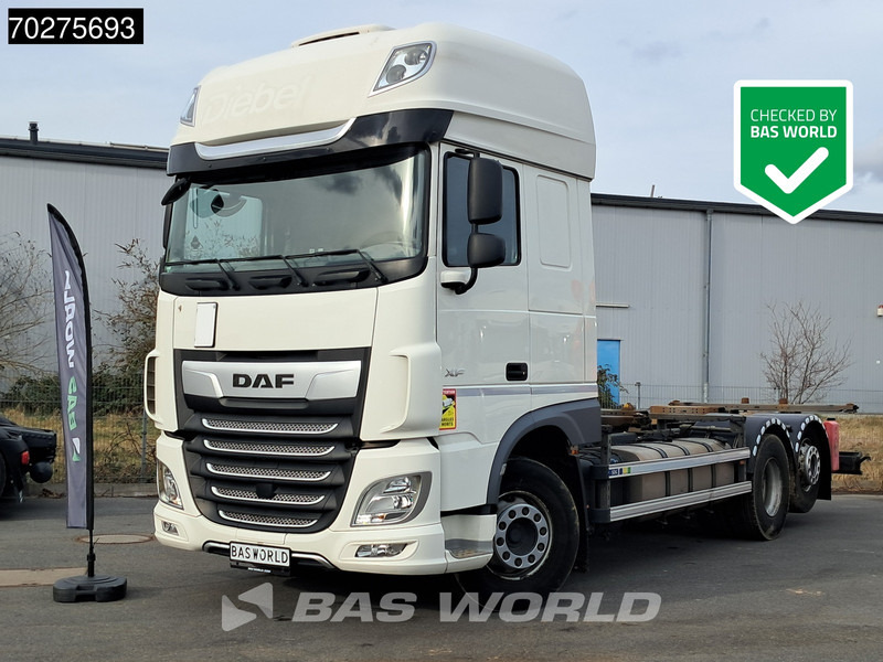 DAF XF 450 6X2 FAN SSC Retarder Lift-Lenkachse ACC Euro 6 - Camião transportador de contêineres/ Caixa móvel: foto 1 DAF XF 450 6X2 FAN SSC Retarder Lift-Lenkachse ACC Euro 6 - Camião transportador de contêineres/ Caixa móvel: foto 1