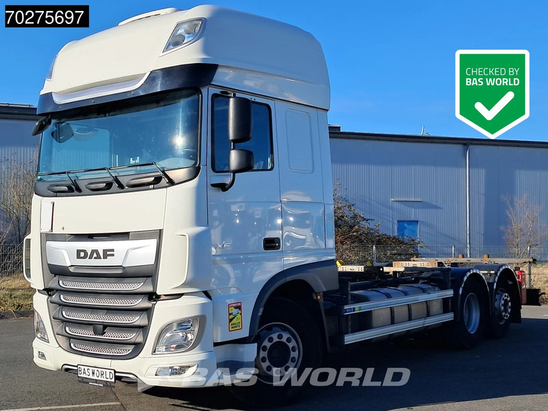 DAF XF 480 6X2 FAN SSC Retarder Lift+Lenkachse StandKlima ACC Euro 6 - Camião transportador de contêineres/ Caixa móvel: foto 1 DAF XF 480 6X2 FAN SSC Retarder Lift+Lenkachse StandKlima ACC Euro 6 - Camião transportador de contêineres/ Caixa móvel: foto 1