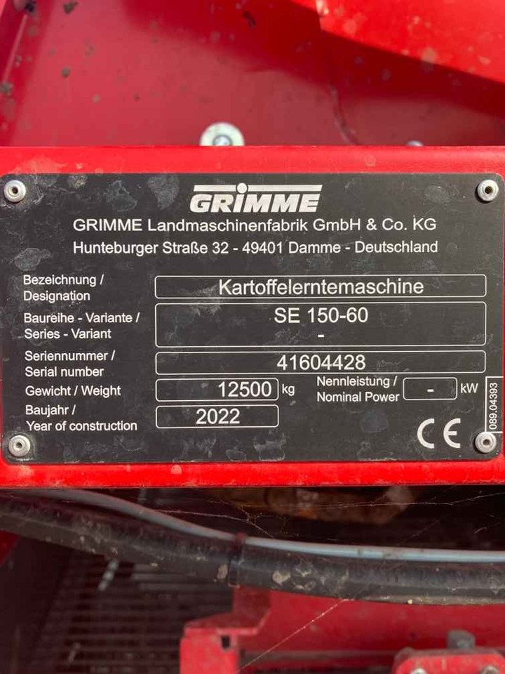 Grimme SE 150-60 UB - Colheitadeira: foto 3 Grimme SE 150-60 UB - Colheitadeira: foto 3