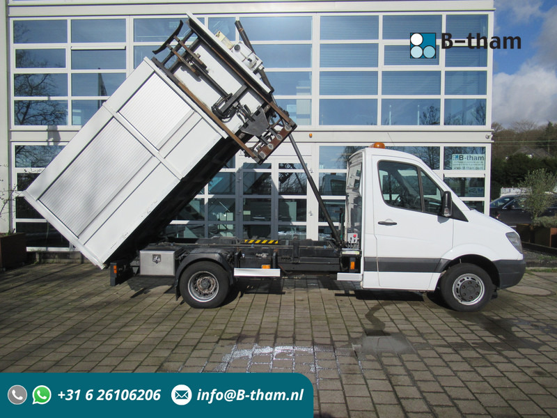 Mercedes-Benz Sprinter 510CDI Kipper + Zij-belading Side-loader - Camião basculante: foto 1 Mercedes-Benz Sprinter 510CDI Kipper + Zij-belading Side-loader - Camião basculante: foto 1