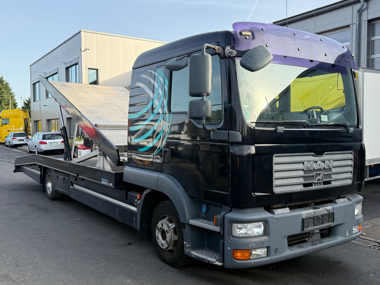 MAN TGL 8.210BL Moetefindt Doppelstock, Klima, Winde - Camião transporte de veículos: foto 1 MAN TGL 8.210BL Moetefindt Doppelstock, Klima, Winde - Camião transporte de veículos: foto 1