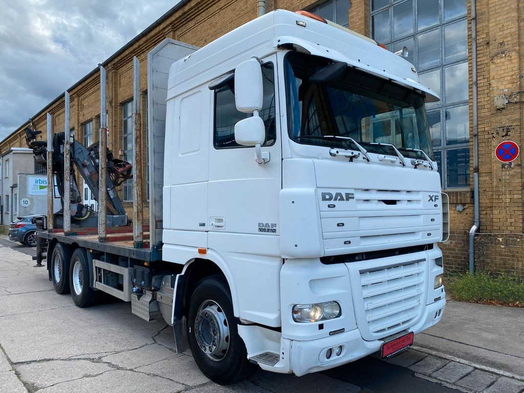 DAF 105.510 6X4 Kran Penz /Atlas Holz Crane - Camião de transporte de madeira, Camião grua: foto 3 DAF 105.510 6X4 Kran Penz /Atlas Holz Crane - Camião de transporte de madeira, Camião grua: foto 3