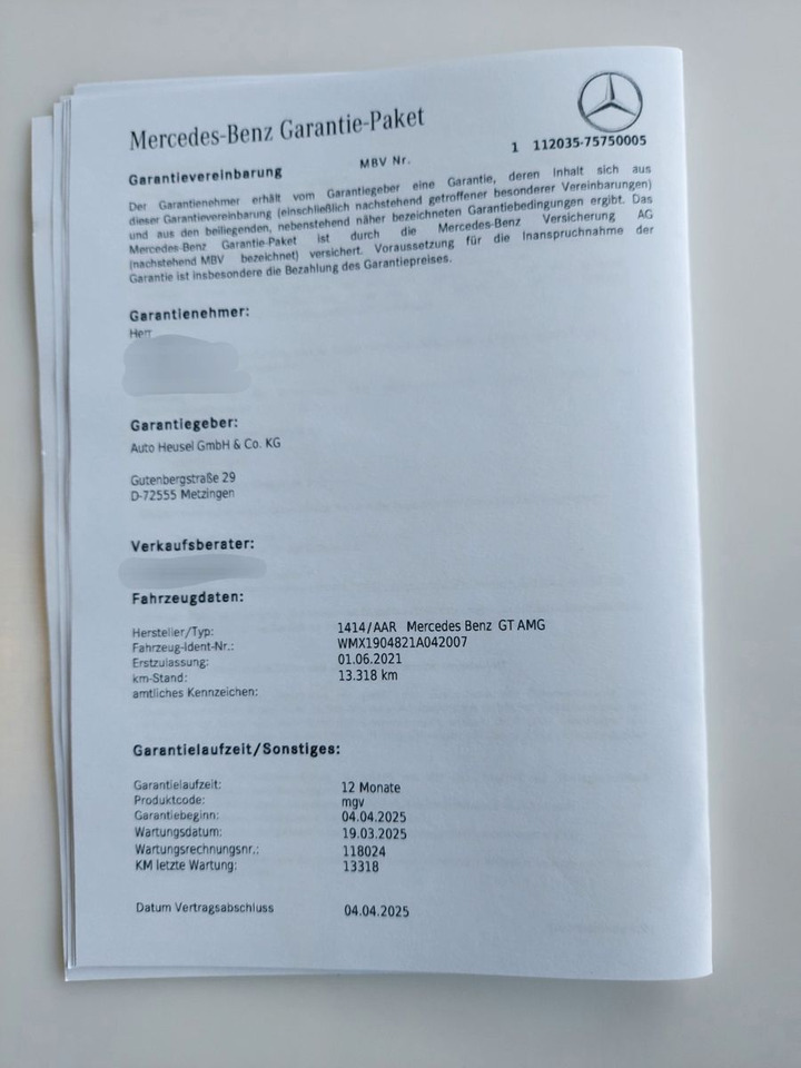 Mercedes-Benz AMG GT Roadster Nappa Burmester - Cabrio: foto 4 Mercedes-Benz AMG GT Roadster Nappa Burmester - Cabrio: foto 4