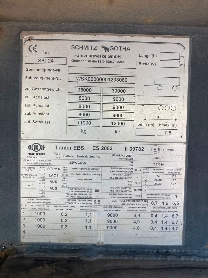 Semi-reboque basculante Schmitz Cargobull SKI 24 SL06-7.2 GOTHA SAF ALU: foto 10