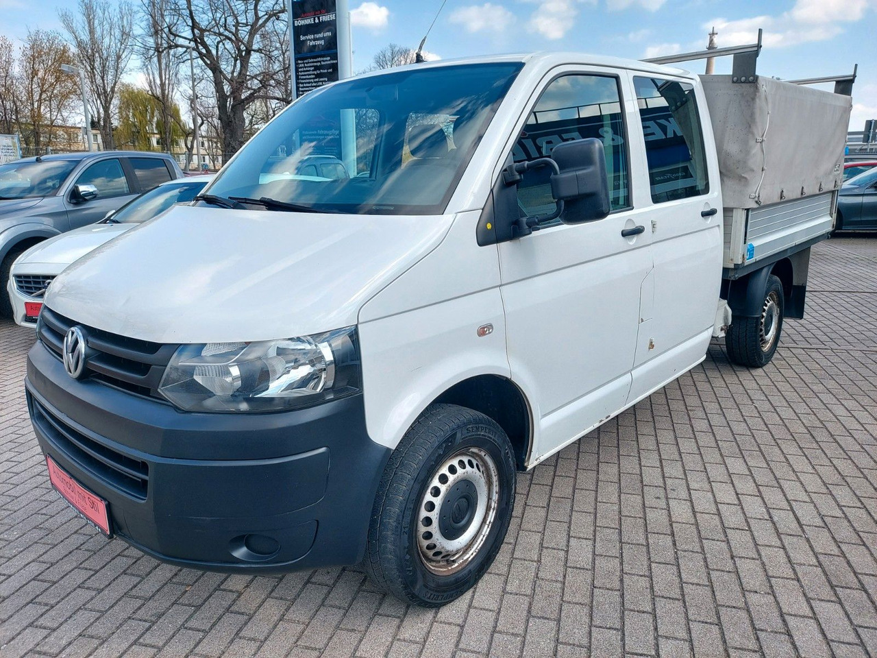 Volkswagen T5 Transporter Pritsche DOKA 4MOTION 4x4 Klima - Carrinha de lona, Carrinha cabine dupla: foto 1 Volkswagen T5 Transporter Pritsche DOKA 4MOTION 4x4 Klima - Carrinha de lona, Carrinha cabine dupla: foto 1