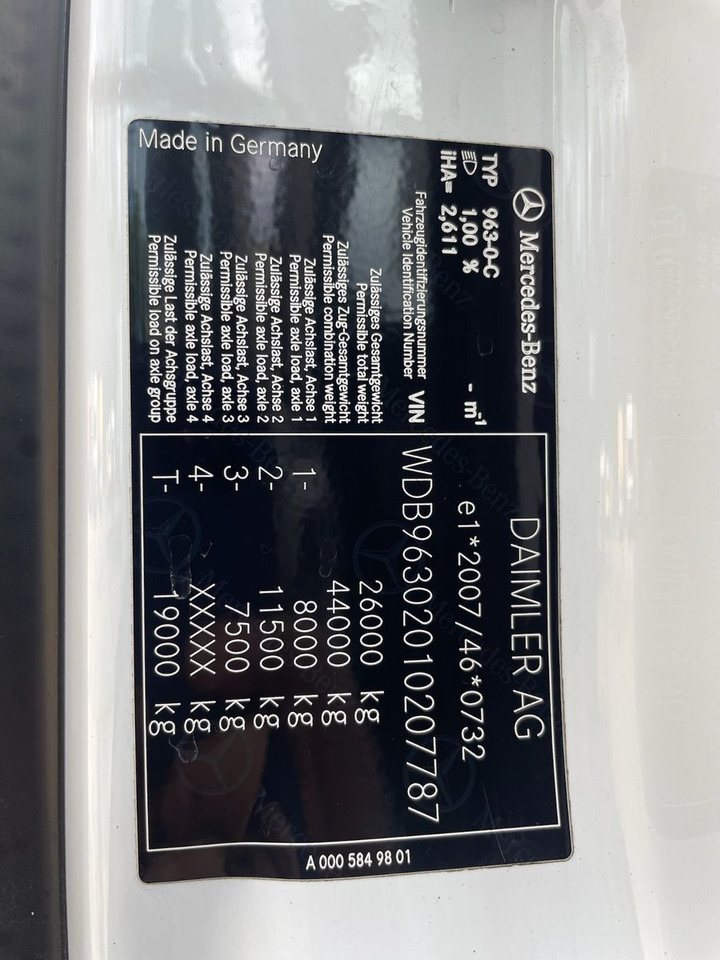 Leasing de  Mercedes-Benz Antos 2543 6x2 Kühlkoffer/CARRIER/NLA/LBW/AC/EU6 Mercedes-Benz Antos 2543 6x2 Kühlkoffer/CARRIER/NLA/LBW/AC/EU6: foto 13