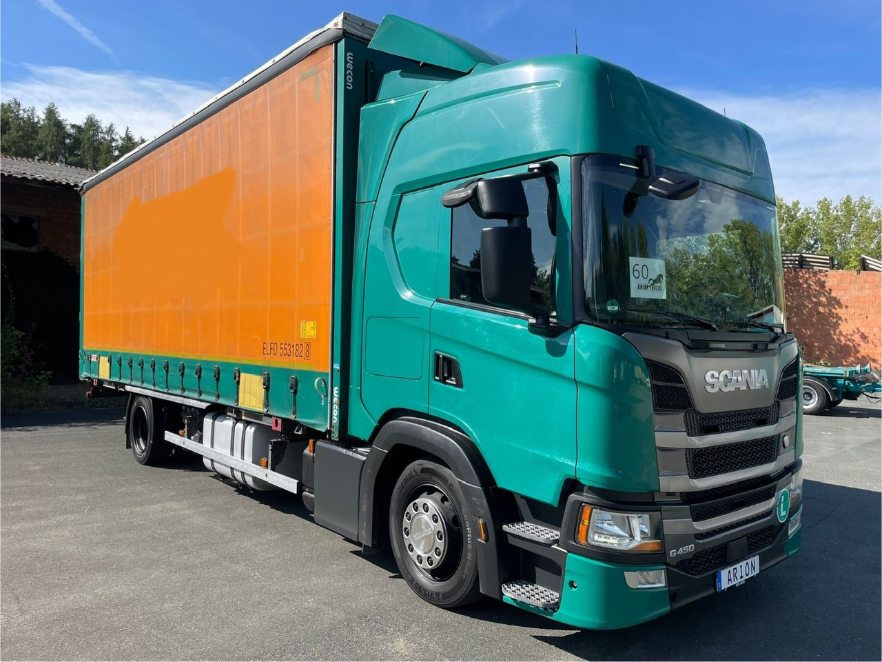 Scania G450 Wechselfahrgestell/WECON/StandAC/EU6d - Camião transportador de contêineres/ Caixa móvel: foto 1 Scania G450 Wechselfahrgestell/WECON/StandAC/EU6d - Camião transportador de contêineres/ Caixa móvel: foto 1
