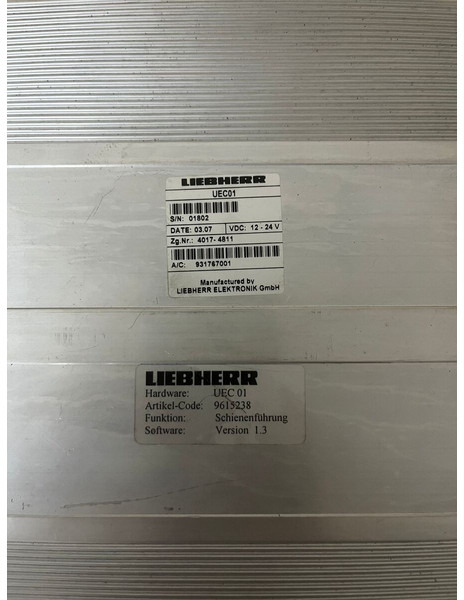 Liebherr Stuurbox Stuur box UEC 01 - Peça de reposição: foto 2 Liebherr Stuurbox Stuur box UEC 01 - Peça de reposição: foto 2