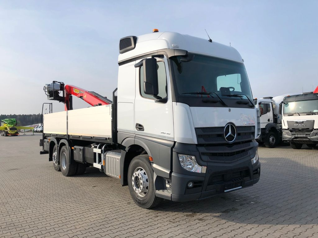 Mercedes-Benz ACTROS F 2646 PALFINGER PK 20.501 L - Camião de caixa aberta/ Plataforma, Camião grua: foto 1 Mercedes-Benz ACTROS F 2646 PALFINGER PK 20.501 L - Camião de caixa aberta/ Plataforma, Camião grua: foto 1