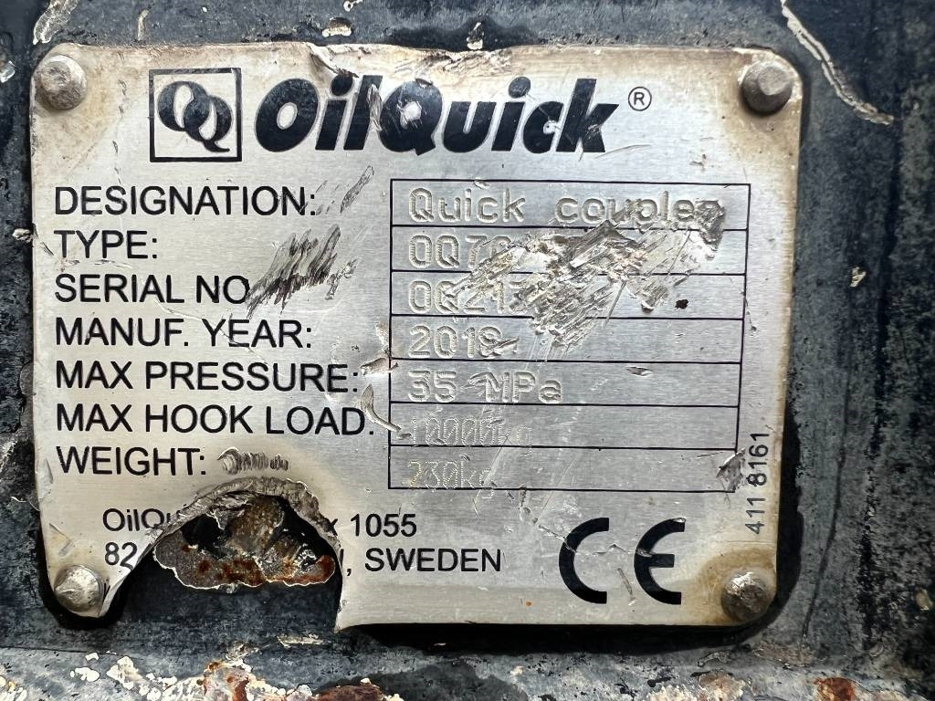 OilQuick OQ70/55 - Acoplamento rápido por Máquina de construção: foto 2 OilQuick OQ70/55 - Acoplamento rápido por Máquina de construção: foto 2