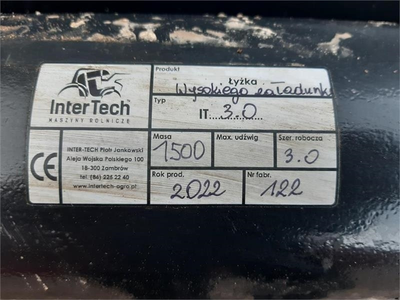 Inter-Tech højtipskovl inter-tech 3 meters - Balde para carregadeiras: foto 4 Inter-Tech højtipskovl inter-tech 3 meters - Balde para carregadeiras: foto 4