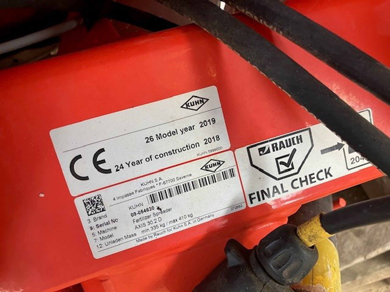 Kuhn Axis 30.2D - Distribuidor de fertilizantes: foto 2 Kuhn Axis 30.2D - Distribuidor de fertilizantes: foto 2