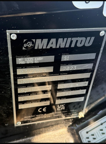 MANITOU MT1335 - Empilhador telescópico: foto 5 MANITOU MT1335 - Empilhador telescópico: foto 5