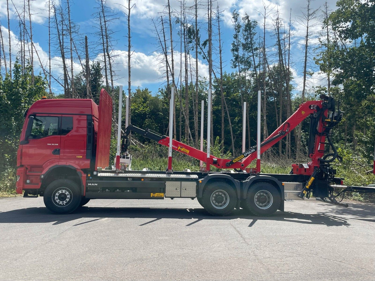 Camião de transporte de madeira, Camião grua MAN TGS 33.510 6X4 BL Euro6e  EPSILON 170Z: foto 6