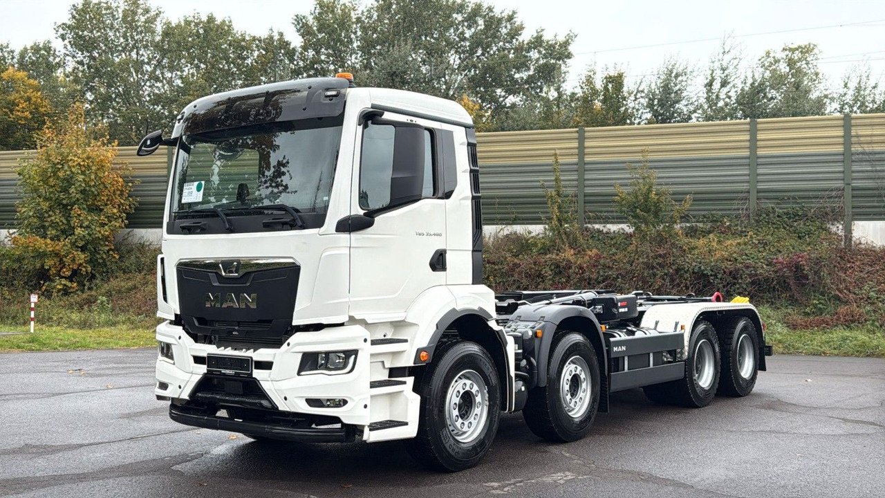 MAN TGS 35.480 8x4 Euro6e Hiab MultLift Abrollkipper - Camião polibenne, Camião grua: foto 1 MAN TGS 35.480 8x4 Euro6e Hiab MultLift Abrollkipper - Camião polibenne, Camião grua: foto 1