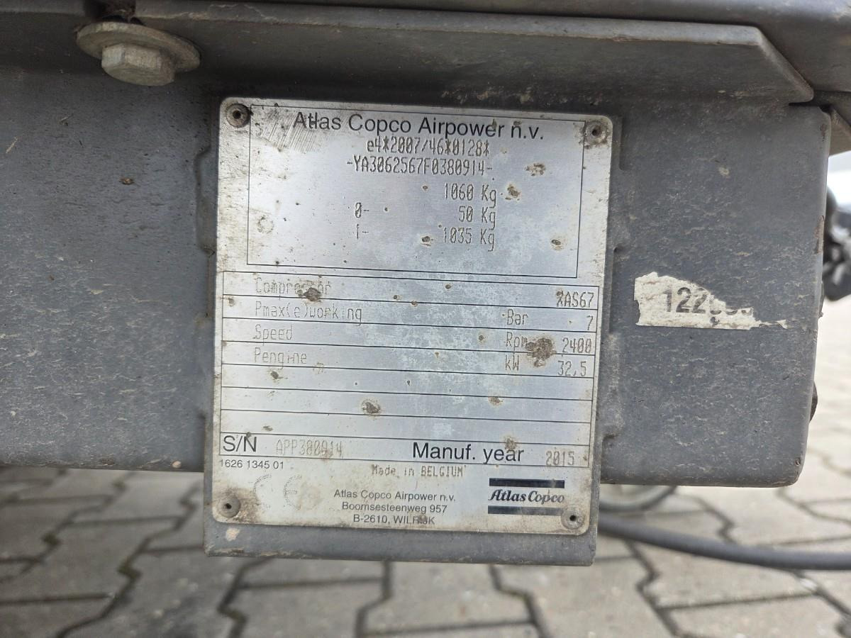 Atlas Copco XAS67 Compressor - Compressor de ar: foto 4 Atlas Copco XAS67 Compressor - Compressor de ar: foto 4