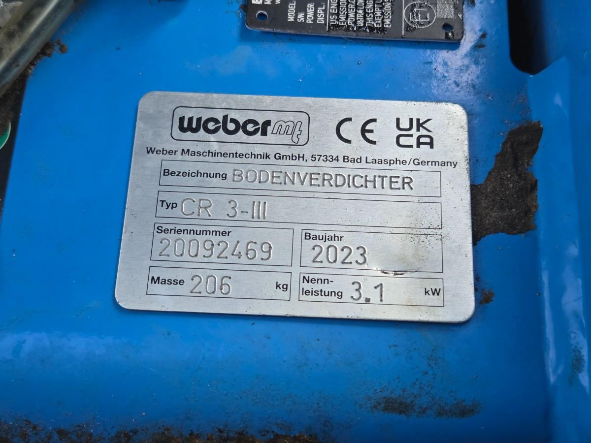 Weber CR3 Trilplaat 2023 - Placas vibratórias: foto 2 Weber CR3 Trilplaat 2023 - Placas vibratórias: foto 2