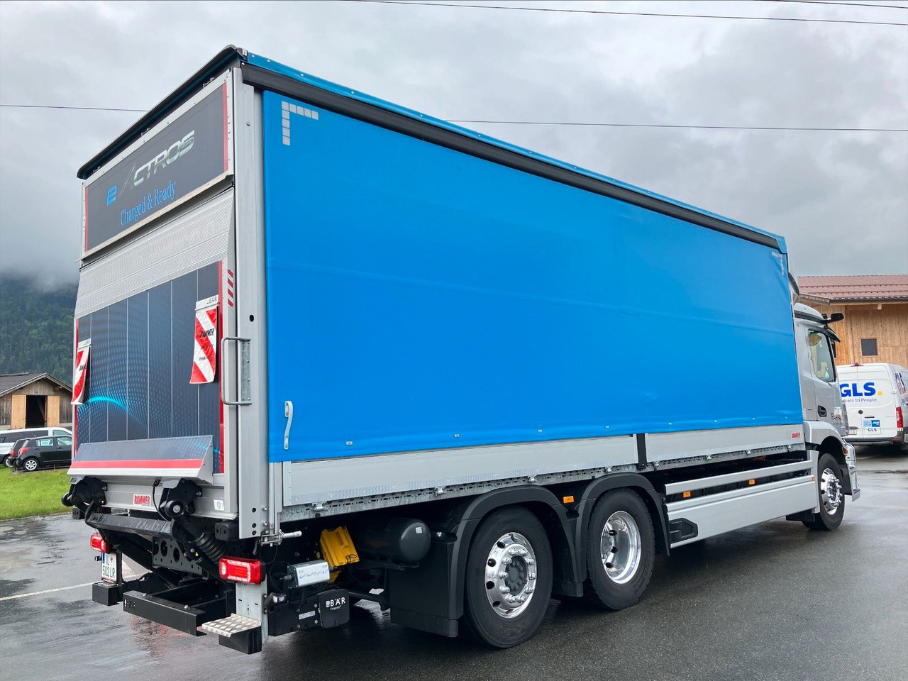Mercedes-Benz eActros 400L 6x2 - Camião de lona, Caminhão elétrico: foto 3 Mercedes-Benz eActros 400L 6x2 - Camião de lona, Caminhão elétrico: foto 3