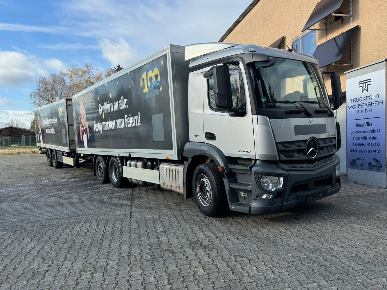 Mercedes-Benz Antos 2540/Durchladbar/2xLBW/Frigoblock/2instock - Camião frigorífico: foto 1 Mercedes-Benz Antos 2540/Durchladbar/2xLBW/Frigoblock/2instock - Camião frigorífico: foto 1