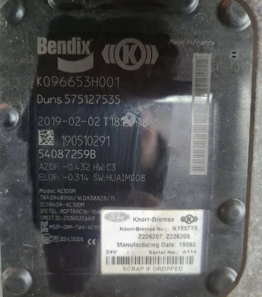 RADAR DISTRONIK CZUJNIK SENSOR MOCOWANIE FORD F-MAX 500 TRUCKS EURO 6 K096653H001 575127535 JC46 9G853 BC - Sensor: foto 5 RADAR DISTRONIK CZUJNIK SENSOR MOCOWANIE FORD F-MAX 500 TRUCKS EURO 6 K096653H001 575127535 JC46 9G853 BC - Sensor: foto 5