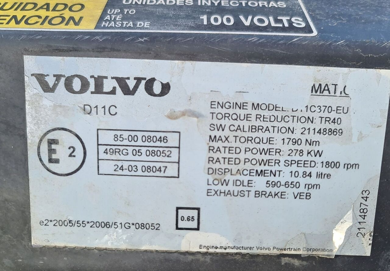 Volvo D11C 370 410 450 VOLVO Volvo FMX - Motor por Camião: foto 2 Volvo D11C 370 410 450 VOLVO Volvo FMX - Motor por Camião: foto 2