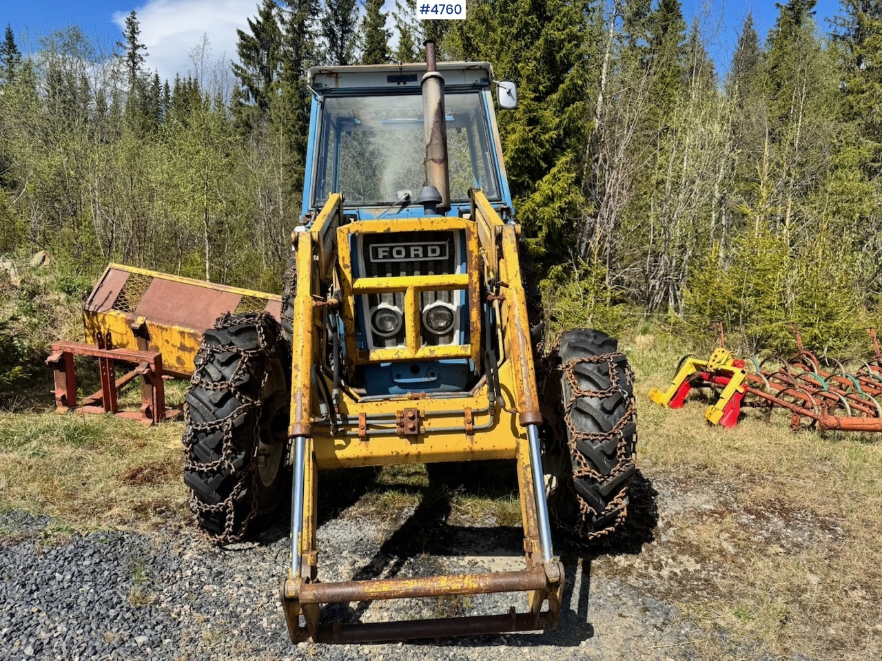 Trator 1978 Ford 6600 4x4 w/ Front Loader, Bucket, Twin Wheels and Winch.: foto 10